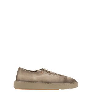 Santoni Men Suede Sneaker